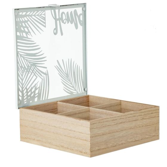 Шкатулка для чайных пакетиков, L20 W20 H7,5 см