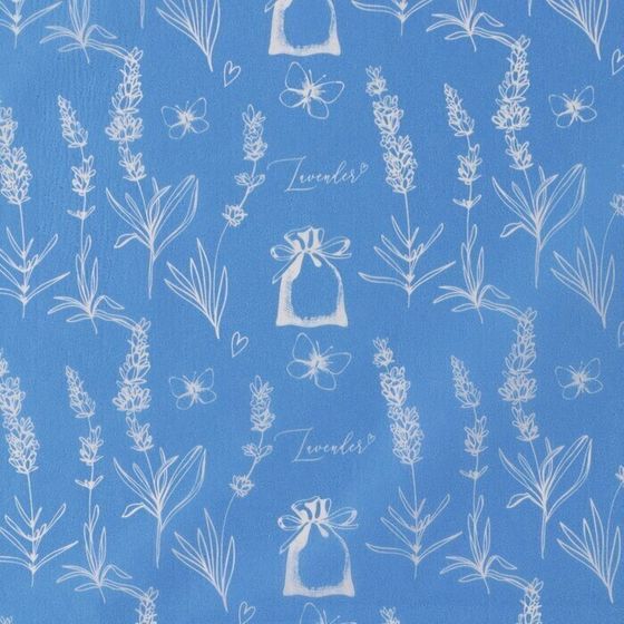!09 Бумага (набор 6 листов) упаковочная тишью «Лаванда», 50 × 70 см.