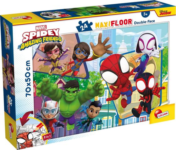 Lisciani LISCIANI MARVEL PUZZLE DF MAXI FLOOR 24 SPIDEY