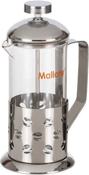 Френч-пресс Mallony Caffe B535-350ML 350 мл серебристый