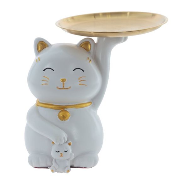 Фигурка декоративная с подносом &quot;Кошка&quot;, Д18 Ш14,5 В16,5 см