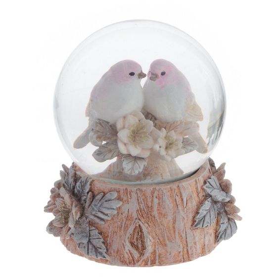 Фигурка декор в стекл шаре &quot;Птички: Зимняя Сказка&quot;, D 6 см, L7 W6,5 H8 см