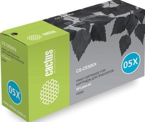 Картридж лазерный Cactus CS-CE505XS CE505X черный (6500стр.) для HP LaserJet P2050 LaserJet P2055 LaserJet P2055D LaserJet P2055DN LaserJet P2055X