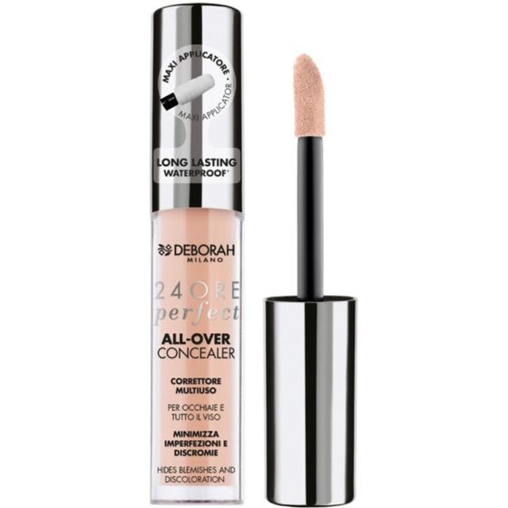 Корректор жидкий Deborah Milano 24 Ore Perfect All Over Concealer, тон 01 белоснежный, 5.5 г