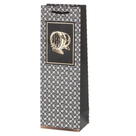 Пакет подарочный (бумага 210г/м2, блок микс 12шт), L12 W9 H35 см, 4в.