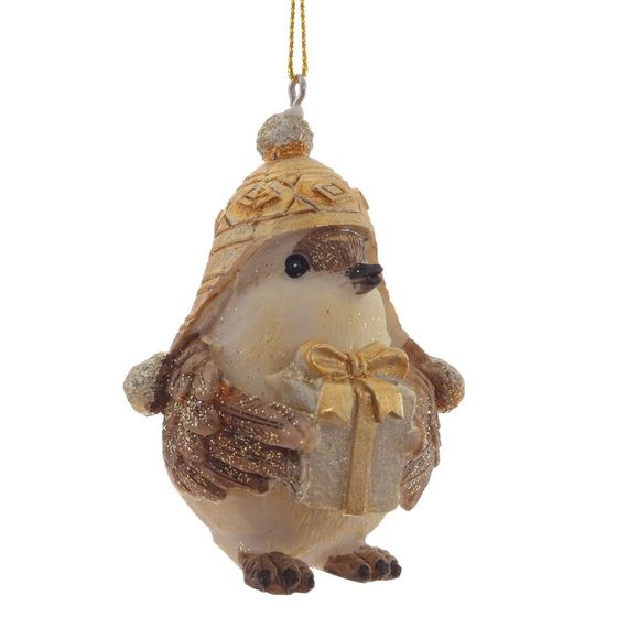 Изделие декоративное подвесное &quot;Птичка&quot;, L7 W8 H8 см, 3в.