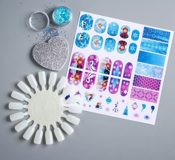 !09 Маникюрный набор Наклейки для ногтей детские, Холодное сердце