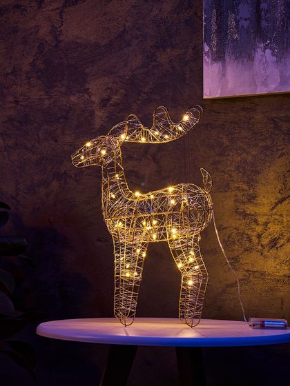 Фигура световая «Олененок», 49×27х9 см, 30 LED, батарейки ААх3 (не в компл.), свечение тёплое белое