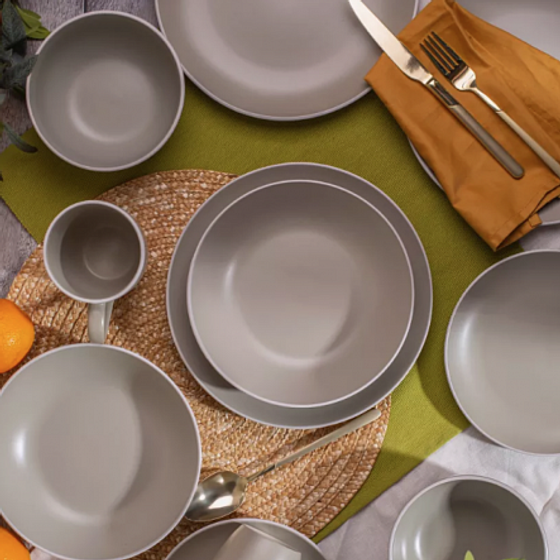 Набор столовый 18 предметов SCANDY OLIVE на 6 персон