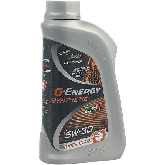 Масло моторное Газпромнефть, 5W-30, &quot;G-Energy&quot; Synthetic Super Start , 1 л