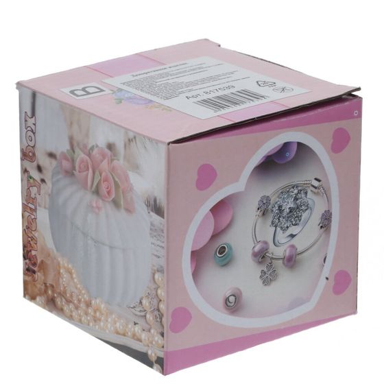 Шкатулка, L9 W9 H7 см