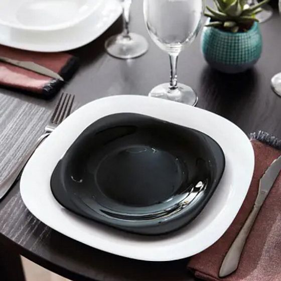 Тарелка десертная НЬЮ КАРИН черная 19см