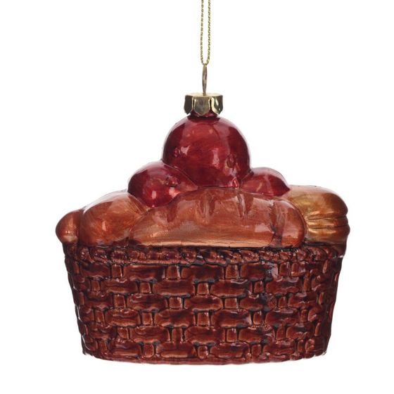 Украшение новогоднее &quot;Корзинка&quot;, L10 W6,5 H9,5 см, 2в.