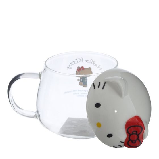 Кружка с крышкой, L7,5 W7,5 H11 см, дизайн микс