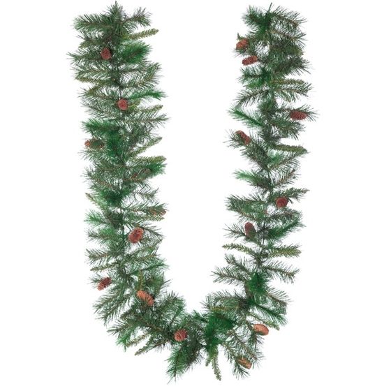 Украшение декоративное &quot;Гирлянда еловая&quot;, 180 веток, 20 шишек, L285 W32 H32 см