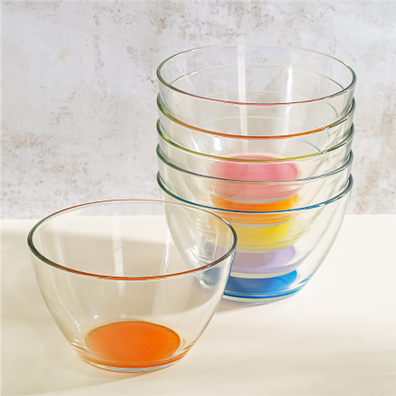 Салатник ГЛАДКИЙ 19см лак микс