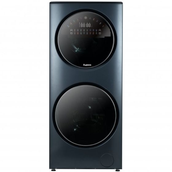 Стиральная машина Бирюса WMD-SG1514/15 W перламутровый синий 15кг/7кг сушка 1400об/мин 2 барабана с паром инвертор