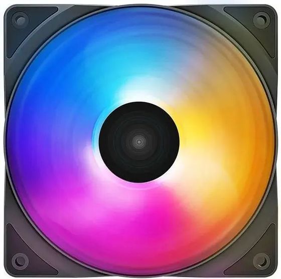 Вентилятор Deepcool RF120 FS черный 120xx25мм 1500rpm LED 4-pin (DP-FLED3-RF120-FS)