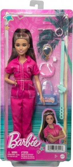 Lalka Barbie Mattel BRB LALKA ROZOWY KOMBINEZON AKCESORIA HPL76 WB6