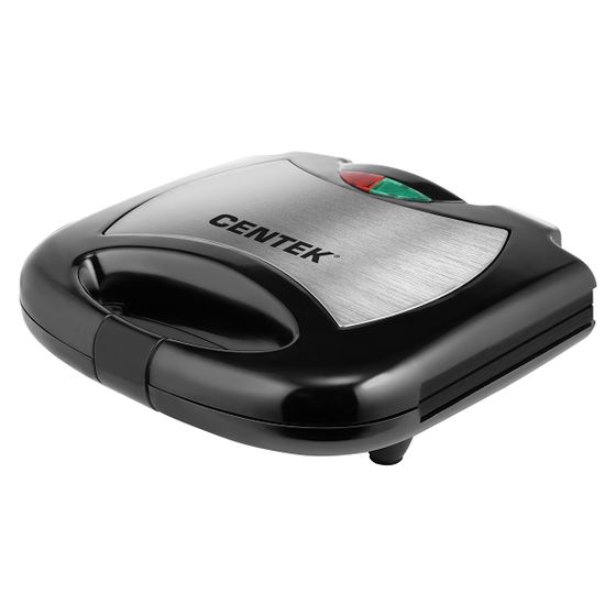 Вафельница Centek CT-1448 800Вт черный/серебристый