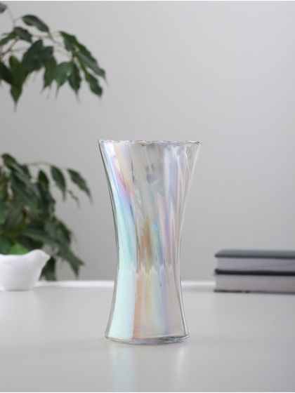 Ваза «Агнес», талия, 19.5×10 см, стекло, прозрачная