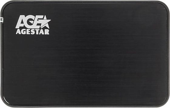 Внешний корпус для HDD/SSD AgeStar 3UB2A8-6G SATA III USB3.0 пластик/алюминий черный 2.5&quot;