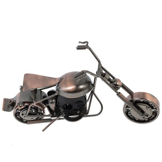 Изделие декоративное &quot;Мотоцикл&quot; с часами, (1xДR44), Д22,5 Ш8,5 В11,5 см