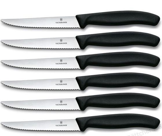Набор ножей Victorinox Swiss Classic Steak 6.7233.6 6шт черный