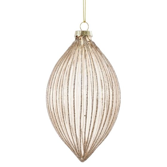 Украшение новогоднее "Капля", L8 W8 H14 см