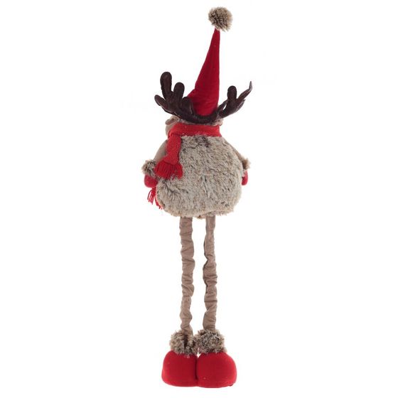 Игрушка набивная &quot;Олень&quot; (телескоп ноги), с колпаком, L27 W20 H100/37 см