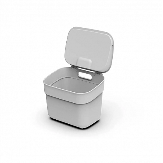 Контейнер для мусора READY TO COLLECT белый/светло-серый 5л