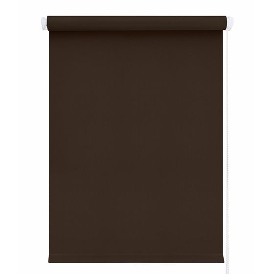 Штора рулонная «Блэкаут», 160х175 см, цвет шоколад