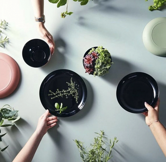 Блюдо VICKY SOFT GREEN 25см