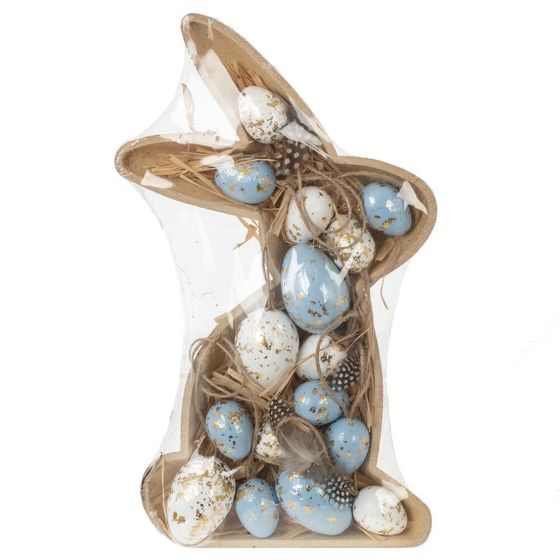 Набор из 16-ти изделий декоративных подвесных &quot;Яйцо&quot; (4*6, 3*4), L21 W34,5 H4,5 см