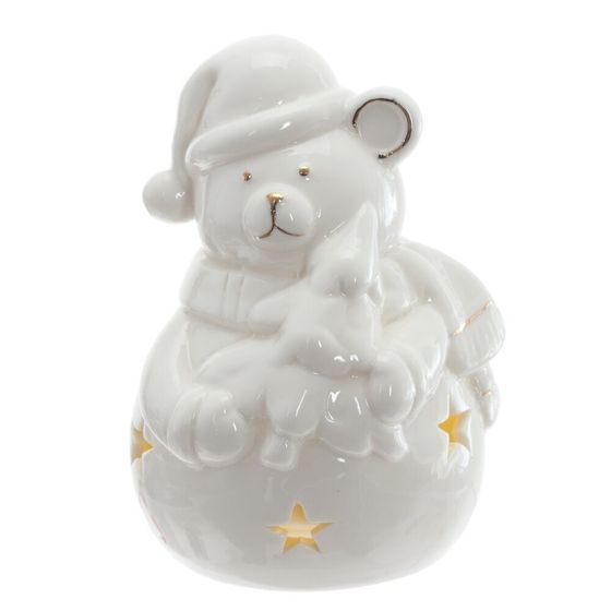 Фигурка декоративная &quot;Медвежонок&quot; с подсветкой (2хLR44), L7 W7 H12 см, 2в.