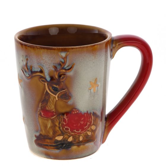 Кружка, L12 W8,5 H10,5 см., 300 мл, 4в.