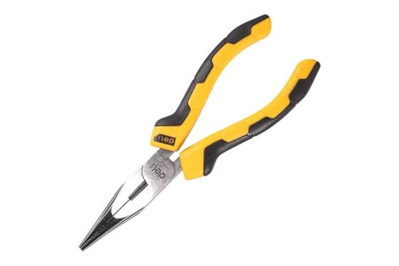 Удлиненные плоскогубцы Deli DL2106C 160мм, пластиковая рукоять