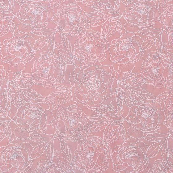 !09 Бумага (набор 2 листа) глянцевая двусторонняя "Цветы" 50 х 70 см.