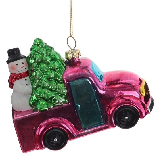 Украшение новогоднее &quot;Машинка&quot;, L12 W5,5 H9 см, 3в.