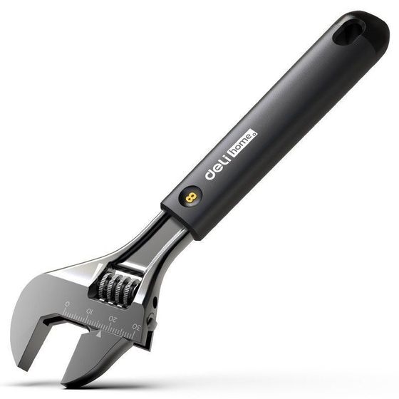 Ключ разводной &quot;Home Series Black&quot; Deli HT1508 200мм