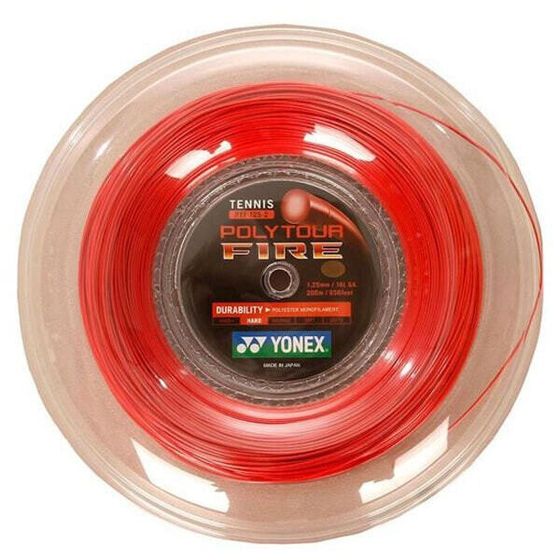 YONEX Polytour Fire 200 m Tennis Reel String