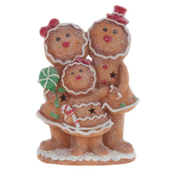 Фигурка декоративная с подсветкой &quot;Пряники&quot;, L27 W14 H39,5 см (AAAх3 н/п)