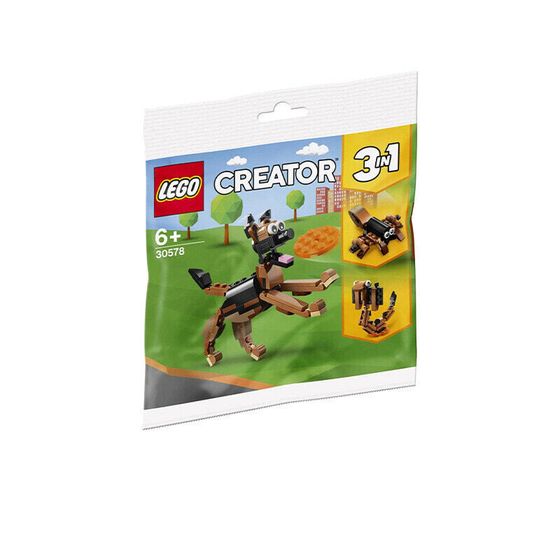 LEGO Немецкая овчарка пазл сумка строительные блоки 0-300 шт 30578