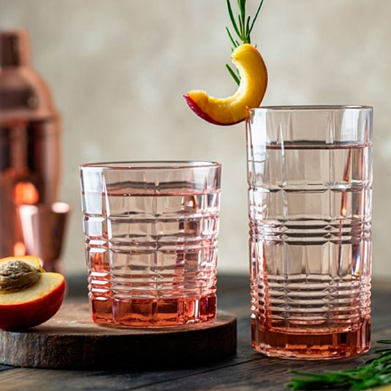 Стакан ДАЛЛАС РОЗОВЫЙ 380мл высокий