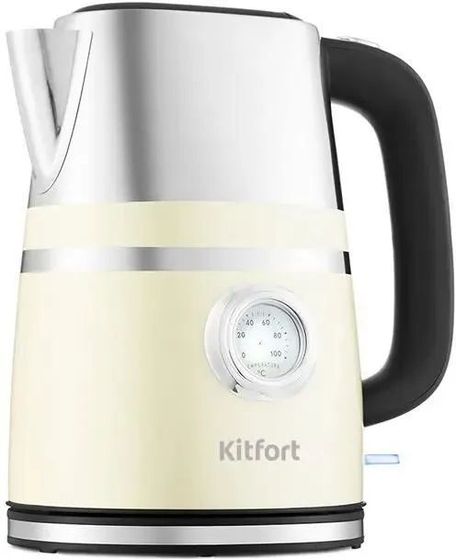 Чайник электрический Kitfort КТ-670-3 1.7л. 2200Вт бежевый