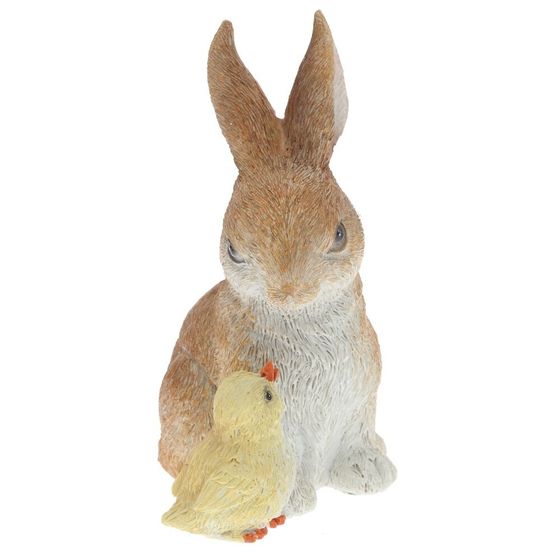Фигурка декоративная &quot;Заяц с цыпленком&quot;, L9 W8 H12,5 см