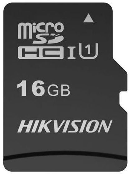 Карта памяти microSDHC 16Gb Hikvision HS-TF-C1(STD)/16G/Adapter + адаптер