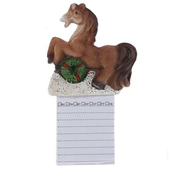 Магнит &quot;Лошадка&quot; с блокнотом, L6 W1,5 H11 см, 2в.