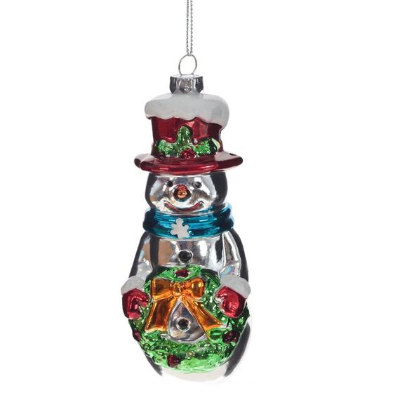 Украшение новогоднее &quot;Снеговик&quot;, L5 W4 H12,5 см, 3в.