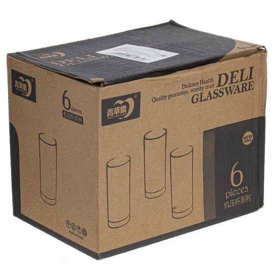 Стакан 250 мл, L6 W6 H13,5 см